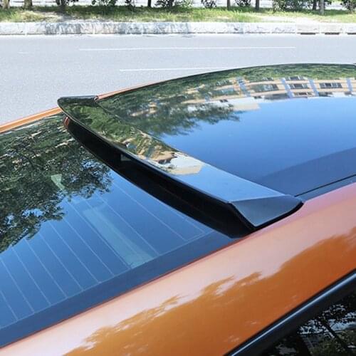 Use For Honda Civic Sedan 2016-2019 Roof Spoiler ABS Plastic Forging Carbon Fiber Look Rear Trunk Wing Car Body Kit Accessories