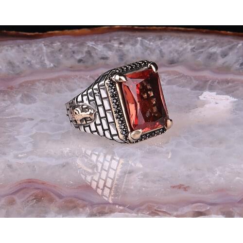 Zultanite Stone Tugra Model 925 Sterling Silver Men Ring Exclusive Design Mens Ring Gift for him, ottoman Vintage Style Ring
