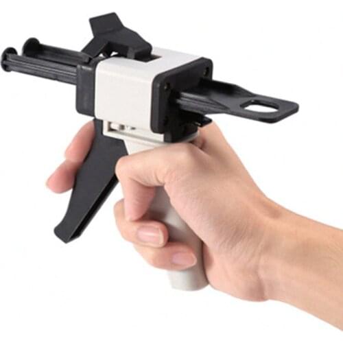 Dental Impression Universal 1:1 / 2:1 Cartridge Dispenser Silicone Rubber Dispenser Gun 10:1 50ml Dental Equipment