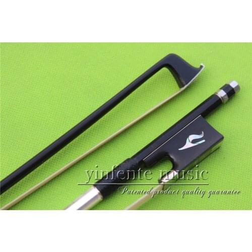 XHT-0078 # new one 4/4 Violin Bow black Carbon Fiber Fine Sliver String High Quality
