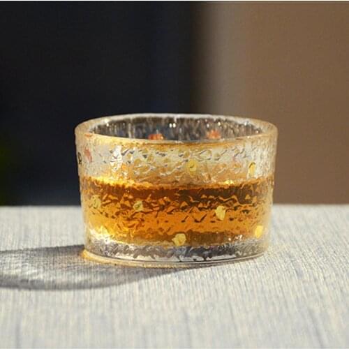 Japanese Handmade Hammered Whisky Glass Heat-Resistant Juice Cup Liquor XO Crystal Wine Glass Cognac Brandy Snifter Tea Cup