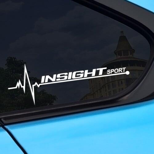 2PCS 20*7CM Car Window Trim Vinyl Sports Auto Decor Stickers For Honda Insight Car Side Window Reflective Car Accessories Decals