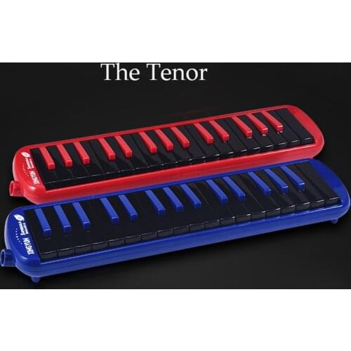 32 Key Melodica Instrument Red Blue Wind Musical Instruments Professional Melodica Keyboard Gift Kids Beginner Pianica with Case