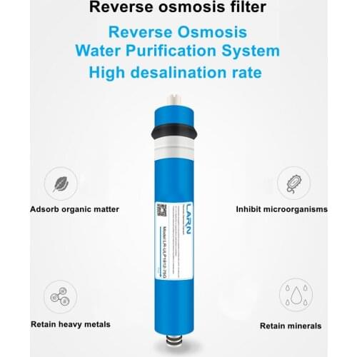75/100/200/400GPD Home Kitchen Reverse Osmosis RO Membrane Replacement Water System Filter Water Purifier Drinking Treatment
