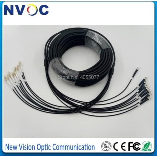 8Cores OM3 OM3-300 LC/SC/APC Armored Patch Cable 1100M 7.0mm LSZH Jacket LCAPC SCAPC Armored Rodent Fiber Optic Patch Cord Cable