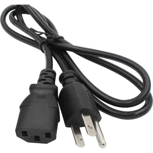 USA US AC Power Cord 3 Prong American IEC C13 Power Supply Lead Extension Cable 1.2m For Router DVD