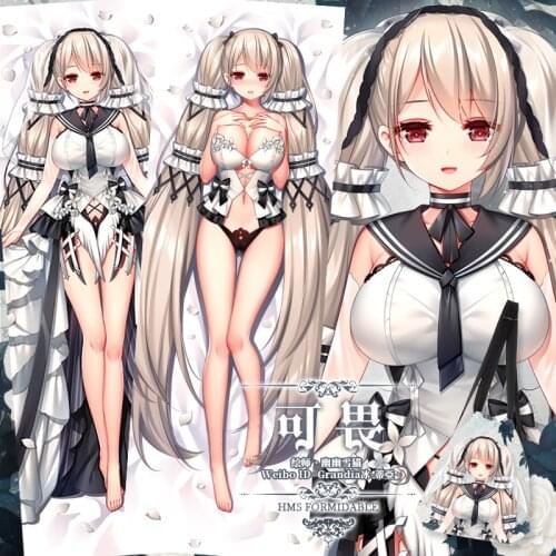 Anime Azur Lane Formidable Sexy Dakimakura Hugging Body Pillow Case Otaku Throw Pillow Cushion Pillow Cover Xmas Gifts New SM