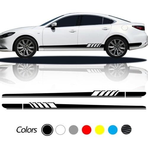 For Mazda Axela Atenza MS MPS Demio CX-5 CX5 CX-3 CX3 2Pcs Car Side Sticker Auto Vinyl Film Decal Styling Car Tuning Accessories