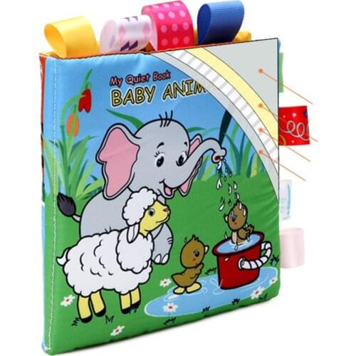 Bebe Rattles Baby Toys Soft Animal Sounding Paper Cloth Book Newborn Stroller Hanging Toy For Baby Early Educate Not Torn Bite