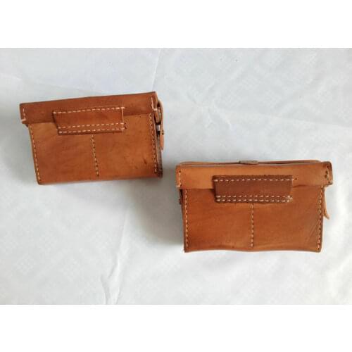 TWO WWII IJA JAPANESE TYPE38 AMMO FRONT POUCH PAIR OF OUTDOORS MILITARY WW2 armyshop2008