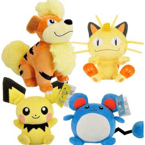 Growlithe Bulbasaur Cubone Eevee Snorlax Lapras Kids Gift Pokemon Plush Doll Charmander Pikachu Stuffed Toys for Children