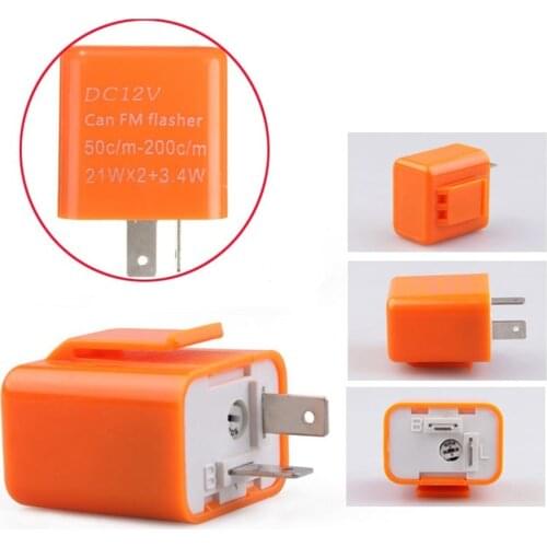 Turn Indicator Light LED Flasher Adjustable Frequency Motorcycle Motorbike Direction Light 12V Flash Relay