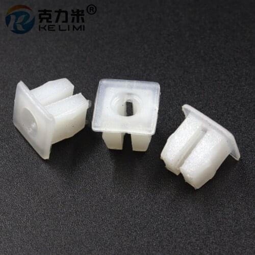 KE LI MI Auto lights mounting fixed square head nut grommet retainer clips 6.3x7.3mm plastic fastener car accessories
