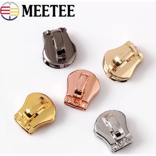 50Pcs 5# Eco-friendly Zipper Sliders For Metal Zippers Bag Zips Head Zip Repair Kit Garment DIY Clothing Accessories F2-16