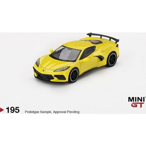 MINI GT 1:64 Chevrolet Corvette Stingray 2020 Accelerate Yellow Diecast Model Car