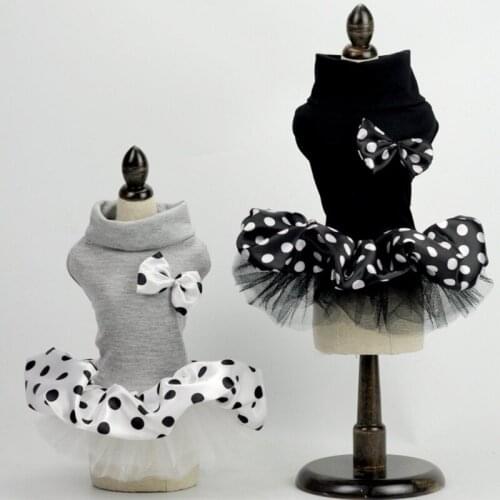 Fashion Lace Princess Pet Dog Wedding Dresses Pet Tutu Skirt Puppy Cat Dress Pet Apparel with front butterfly tie XS-XL teddy