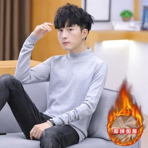Add wool upset men sweater personality handsome male new recreational sweater han edition trend