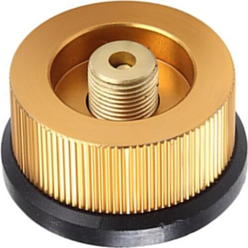 Newest Outdoor Camping hiking equipment aluminum Stove Head Round Converter Aluminum Alloy Burner Conversion Head Adapter