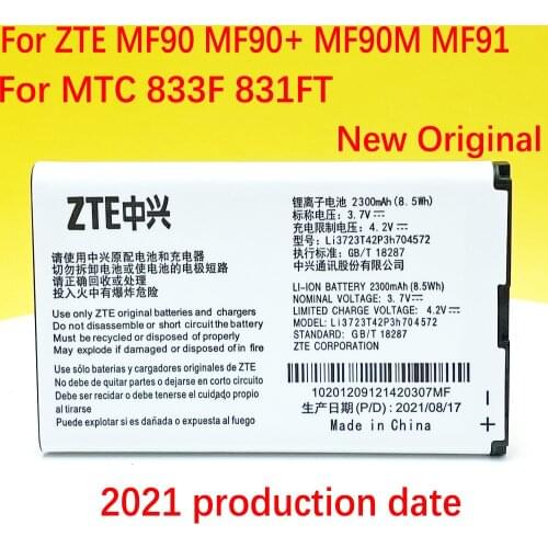 NEW Original Li3723T42P3h704572 2300mAh Battery For ZTE MF90 MF90+ MF90M MF91 For MTC 833F 831FT 4G WIFI Router