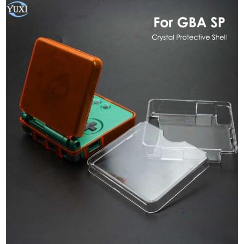YuXi Clear Crystal Case Hard Protective Shell for Gameboy Advance SP for GBA SP Console Protection Cover