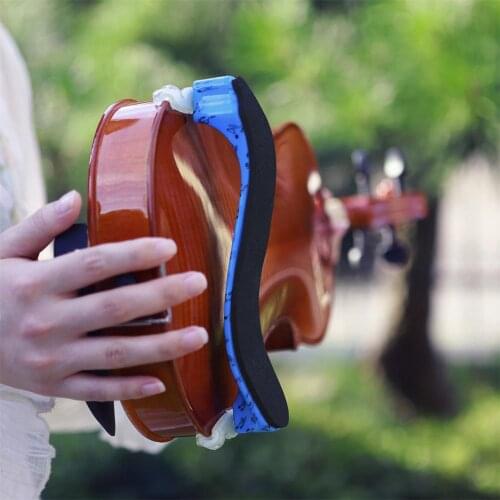 Adjustable Violin Shoulder Rest Foam Blue Padded For 3/4 And 4/4 Fiddle Acoustic Violin Shoulder Pad Accessory