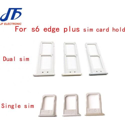 S6 Edge+ single & Dual SIM Card Tray Holder Sim Slot Adapter Replacement Parts For Samsung Galaxy S6 Edge Plus G928 50pcs/Lot