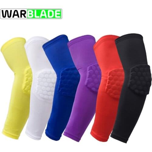 Honeycomb Sports Safety Elbow Support Training Brace Protective Gear Elastic Arm Sleeve Bandage Pads for Basketball Volleyball