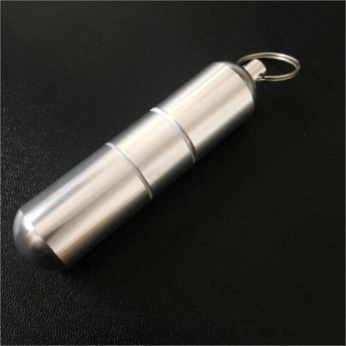 Magic Portable Metal Cigarette Case Keychain Moisture-proof Waterproof Mini Cigarette Box Aluminum Alloy Storage Boxes Bins
