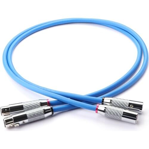 Top Quality Cardas Clear Light XLR Balanced cable Carbon fiber 3pin XLR plug Amplifier CD DVD player Interconnect Audio cable