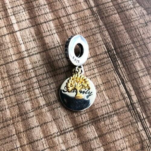 New European 925 Sterling Silver Family Tree Of Life Pendant Charm Fit Original Pandora Charm Bracelet Women DIY Jewelry Making