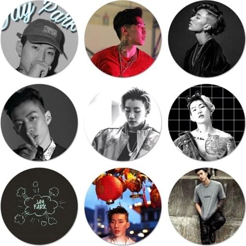 Jay Park Icons Pins Badge Decoration Brooches Metal Badges For Clothes Backpack Decoration