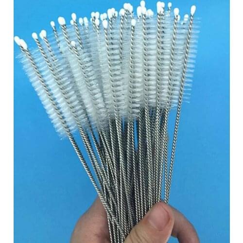 100pcs Straw Cleaning Brush with Long Handle for Cleaning Stainless Steel Drinking Straw Tumblers Fit 10mm Diameter Straw Tube