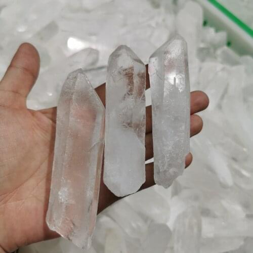 200g Natural whiter quartz crystal point clear quartz cluster specimen
