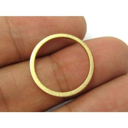 30pcs Brass ring pendant 20mm Single Raw brass circle connector R145