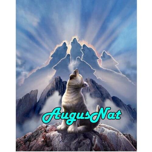 Animals diamond painting wolves 5d daimond embroidery full drill animal daimant mosaic cross stitch wall decor puzzle picture