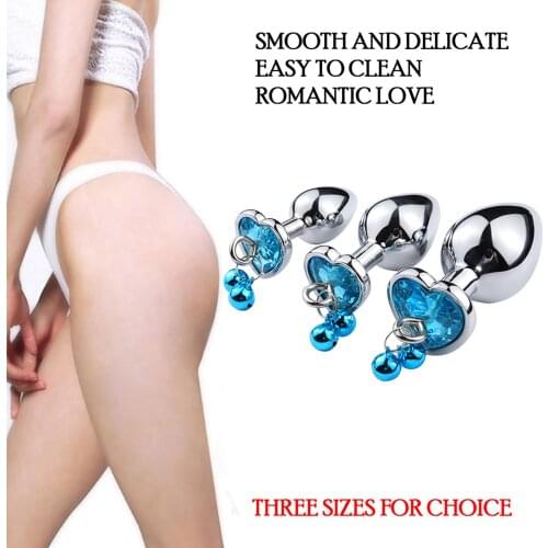 Anal Plug Sex Toys Mini Round Metal Crystal Jewelry Women / Men for Butt Plug Small Unisex Adult Sex Store Bell Plug Sexy Toy