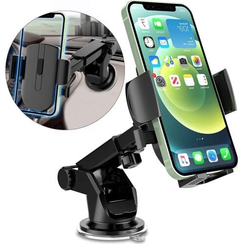 Car Phone Holder Mount Mobile Phone Holder Stand in Car No Magnetic For iPhone 12Pro 11 Samsung Universal Windshield Phone Stand