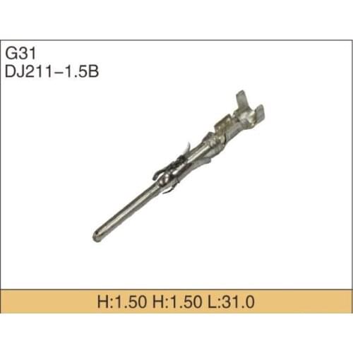 Free shipping 100pcs Auto car splices wire terminal G31 rimp terminal electrical pin terminal DJ211-1.5B