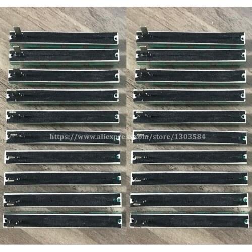 Free shipping 20pcs/lot Original mixer fader B10K 75MM B10KX2