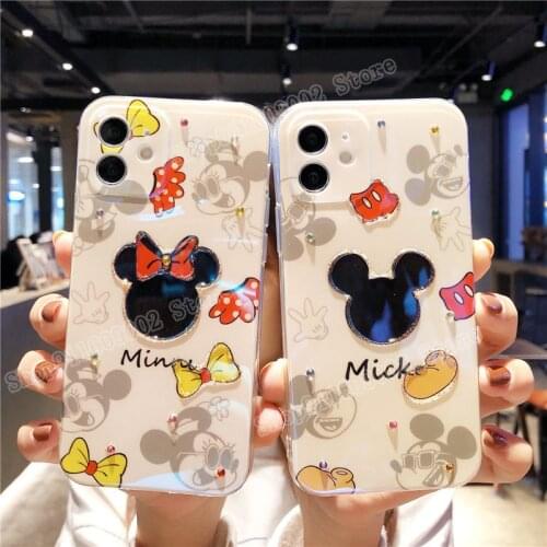 Mouse Cartoon Mickey Minnie Mobile Phone Case for Apple 12 Pro Max Case Iphone 6s Plus Case 11 Pro Max Case Soft Case Gifts