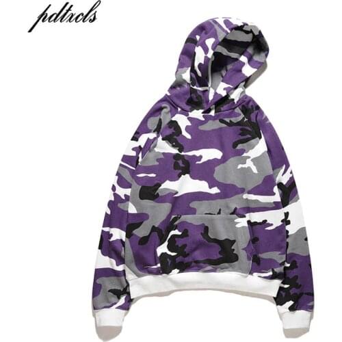 49 Hot Camo Hoodies Men Hip Hop Camouflage Pullover Sweatshirts Male Fashion Casual Hoodies Steetwear Red Purple Grey Pink