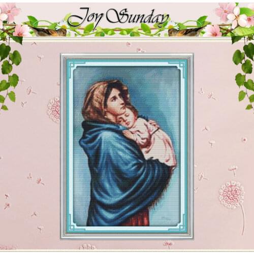 11CT 14CT The Virgin Mary (3) Painting Counted Cross Stitch Unfinished Religion Cross-stitch Sets Embroidery Kits Needlework