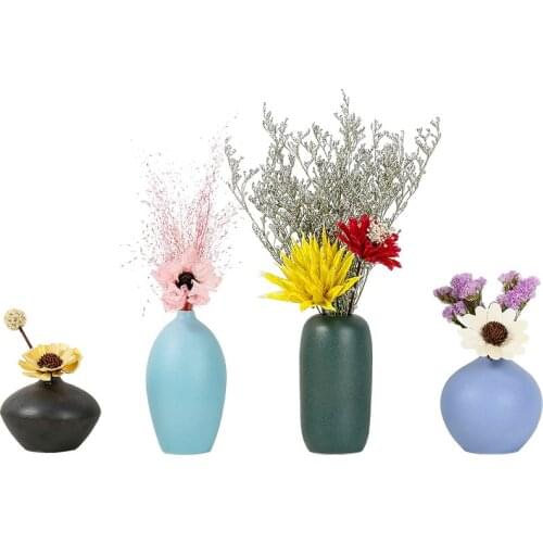 Nordic Decoration Ceramic Flower Vases Modern Ins Simple Creative Fresh Vase Desktop Decoration Ceramic Macron Pot Flower