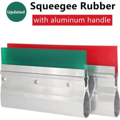 New Updated Wear-proof Silk Screen Printing Squeegee Rubber With Aluminum Handle Alloy Ink Scraper For Film Industry Tools