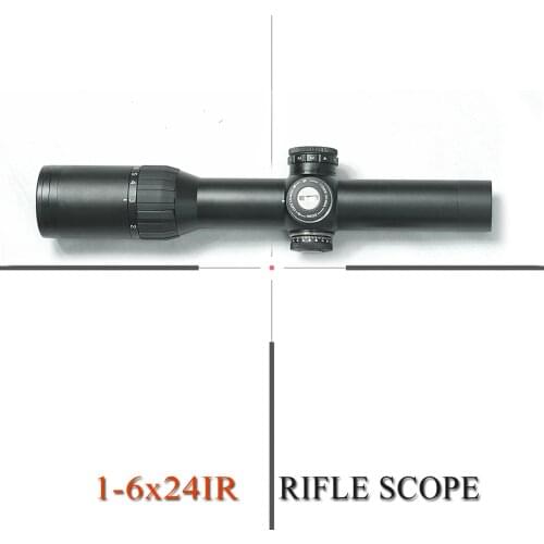 Free shipping Hunting 1-6x24 Rifle scopes for carabine AK sight AR, M4 compact rifle scope SVD sight