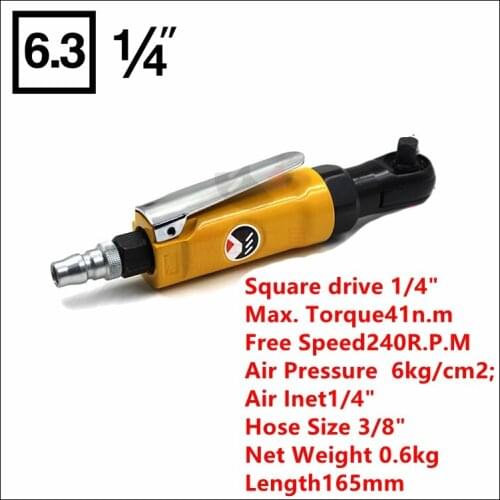 Pneumatic Ratchet Wrench 1/4 Inch Air Ratchet Wrench Tools Mini Ratchet Wrench Spanner Wrench Tool car Bicycle repair tools