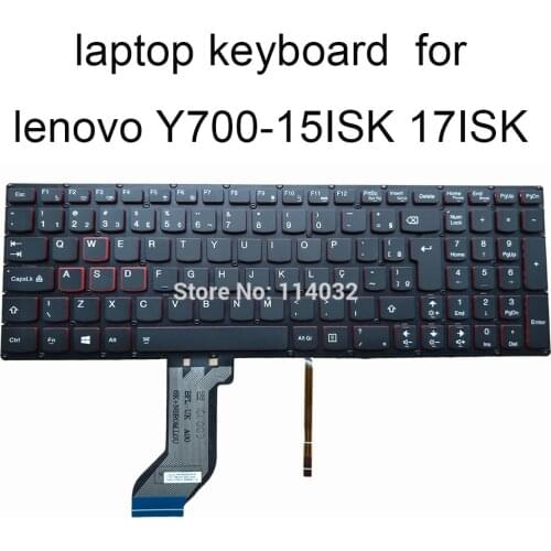 Backlight keyboards for lenovo Y700 15ISK 80NV Y700-17ISK 80Q0 BR Brazilian black new keyboards T6Y1B-BRA NSK-BFLBN 9Z.N8RBN.L1B