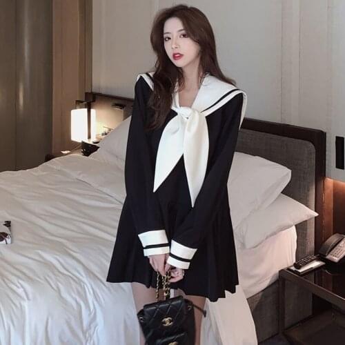 Holiday Dress Streetwear Lovely Girls Ladies Women Tops Sweety Dress Girl Black Beautiful Girls Fashion Dress Streetwear