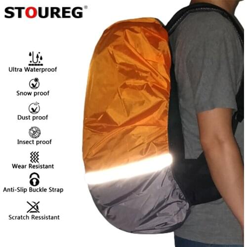 Backpack Rain Cover with Reflective Strip,Waterproof Ultralight Backpack Cover,Storage Pouch for Hiking Camping Outdoor Cycling
