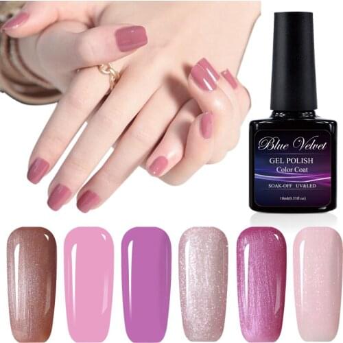 Blue Velvet 241 Colors Nail Art Design Manicure 10ML Soak Off Gel Polish LED UV Nail Polish Long Lasting Gel Lacquer Varnishes